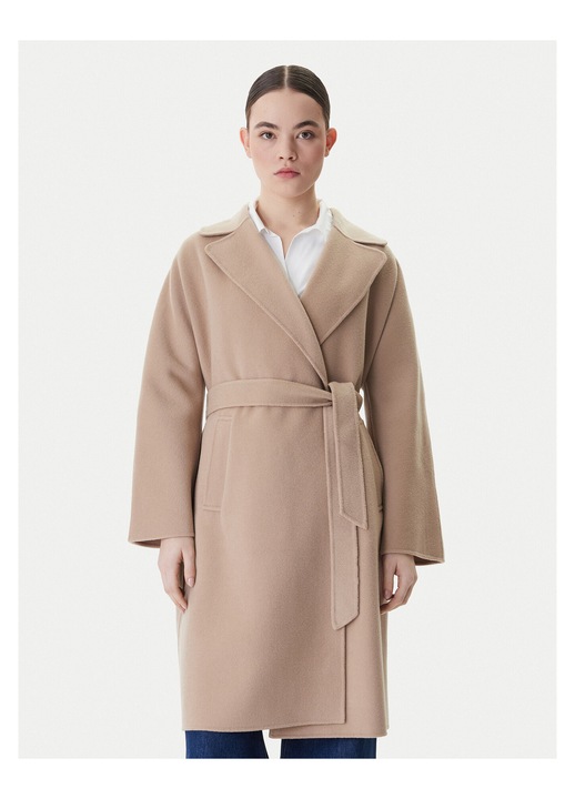 Palton dama, Weekend Max Mara, lana, bej