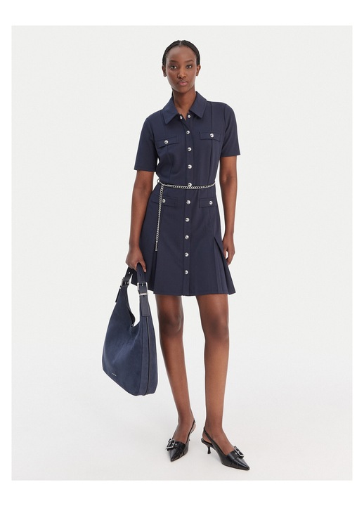 Rochie camasa bleumarin Michael Michael Kors, Bleumarin