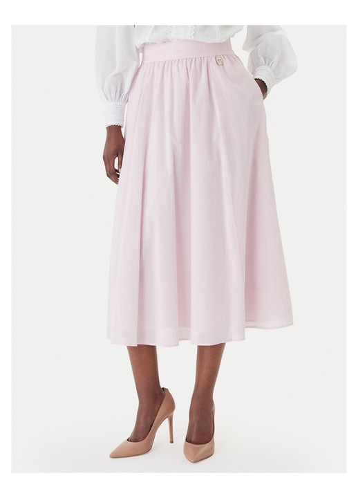 Fusta midi Joop bumbac, Roz