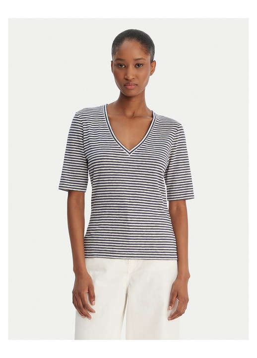 Tricou dama, Weekend Max Mara, model dungi, bleumarin, in/elastan, 2XL INTL