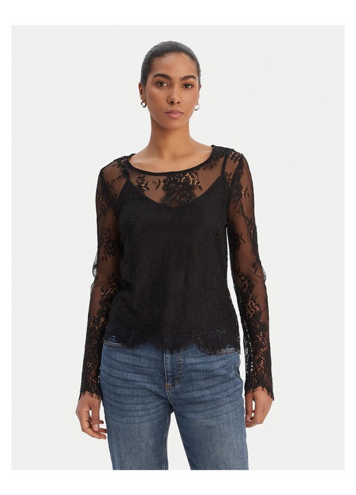 Bluza dama Morgan din poliamida, Negru