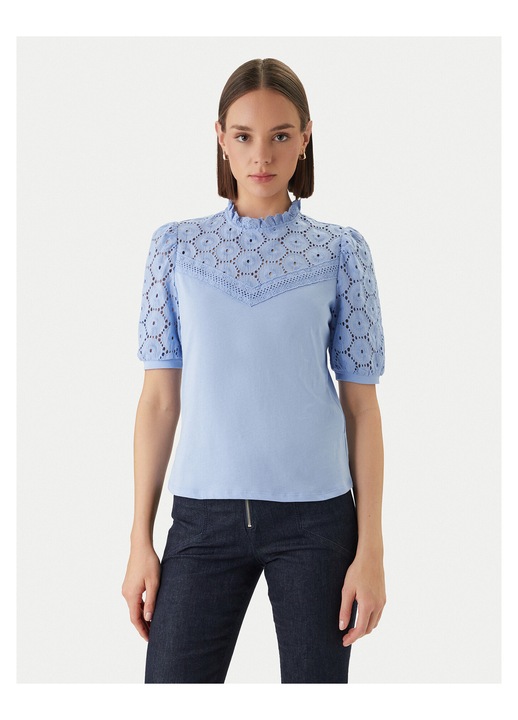 Bluza dama, Morgan, bumbac, albastru