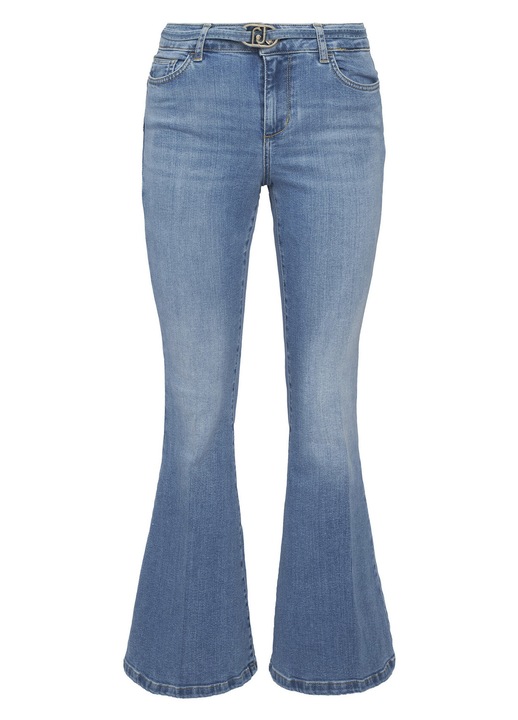 Blugi dama, Liu Jo, evazati, albastru, bumbac/elastan