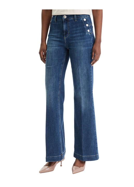 Blugi dama, Liu Jo, Albastru, Bumbac/Poliester