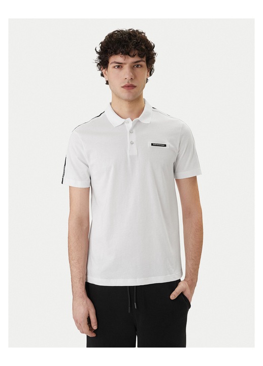 Tricou barbati, EA7, bumbac alb, Alb