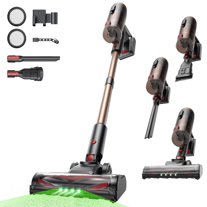 Proscenic P11U Aspirator vertical fara fir, 550 W, 50 kPa, 50 min, 2 moduri, reglabil in inaltime, pentru par animale