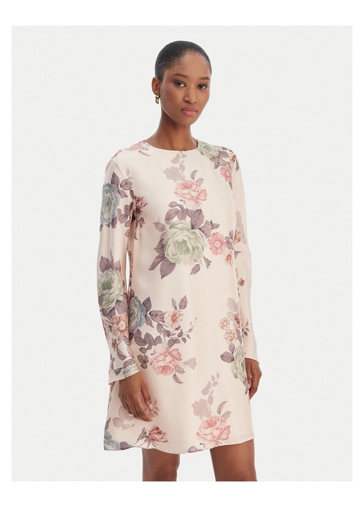 Rochie casual Marella, matase, bej