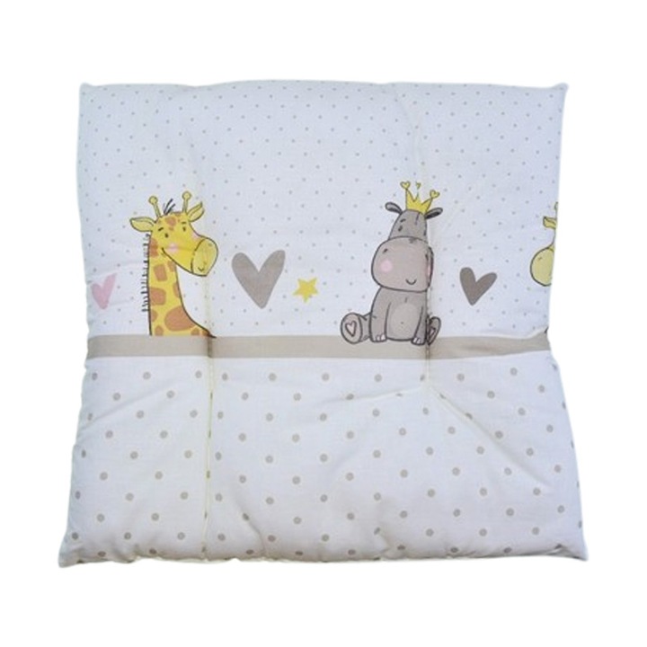 Perna pentru copii, 40 x 40 cm "B", MimiNu 1303AB, Alb