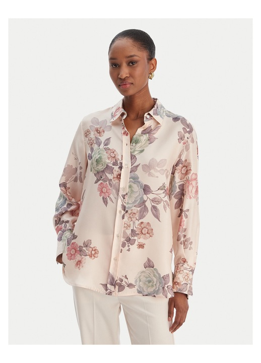 Camasa dama Marella din matase roz, Roz