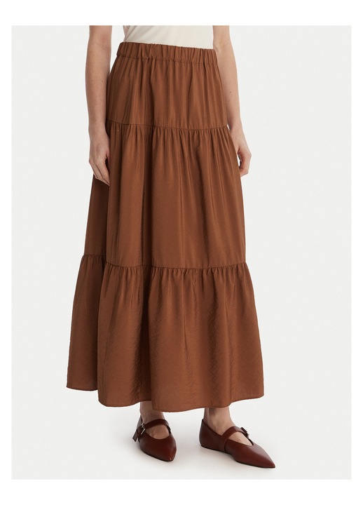 Fusta maxi Marella din viscoza, Maro