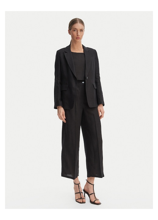 Palton dama, Marella, negru, 50, fabricat din materiale de calitate, 50 EU