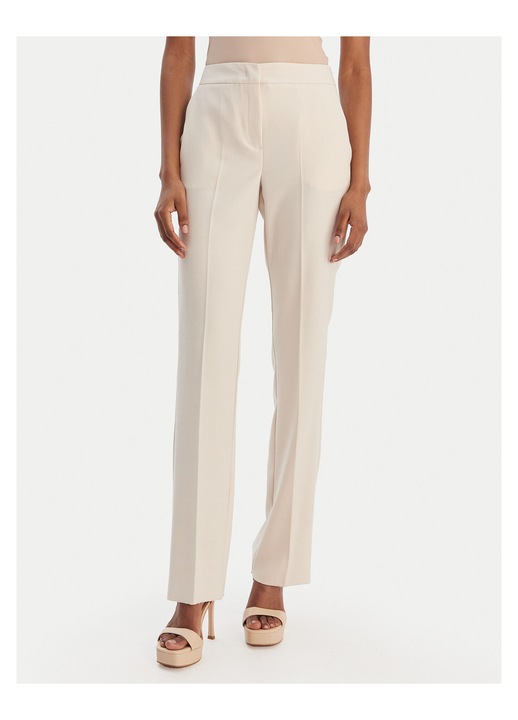 Pantaloni dama, Marella, slim fit, material poliester, ecru