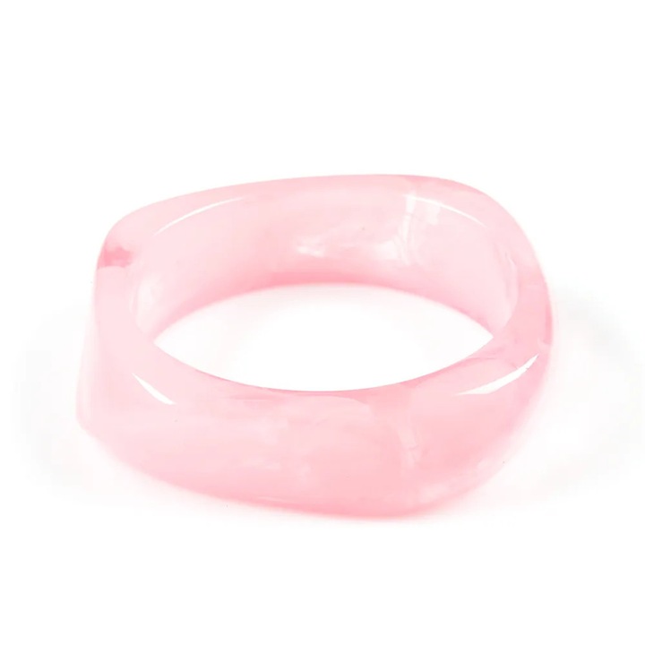 Bratara Meli Melo, design modern, roz, diametru ~ 6.2 cm, latime 2 cm