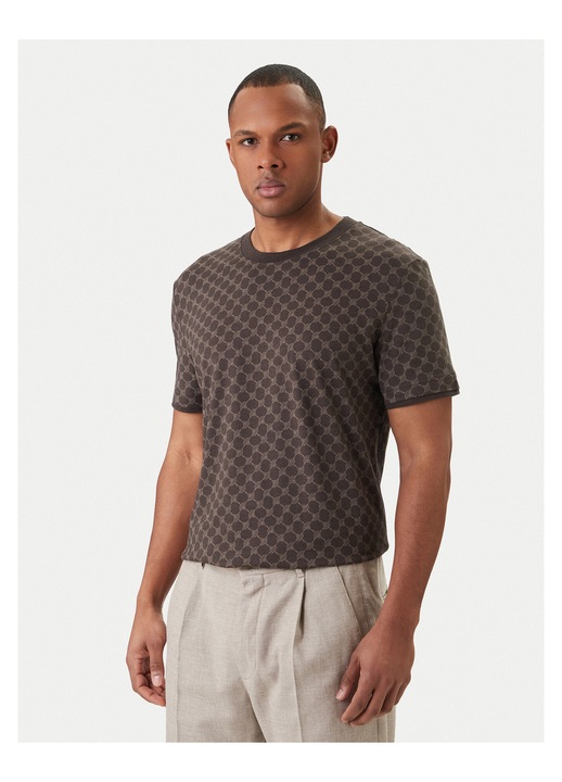 Tricou barbati, Joop, bumbac si lyocell, maro