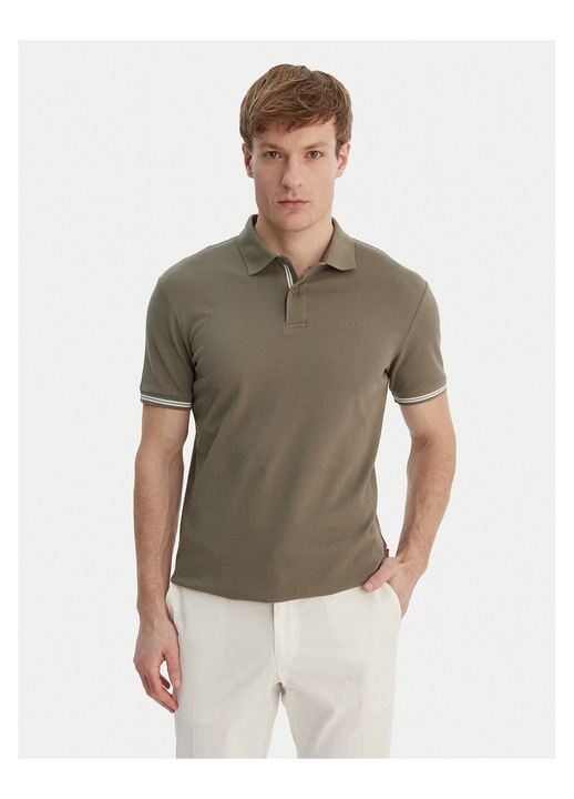 Tricou barbati, joop jeans, bumbac, kaki, 98% bumbac, 2% elastan, M INTL