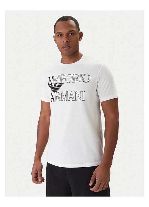 Tricou barbati Emporio Armani alb, Alb