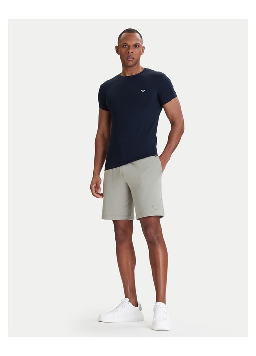 Tricou Barbati, Emporio Armani, slim fit, bleumarin, bumbac