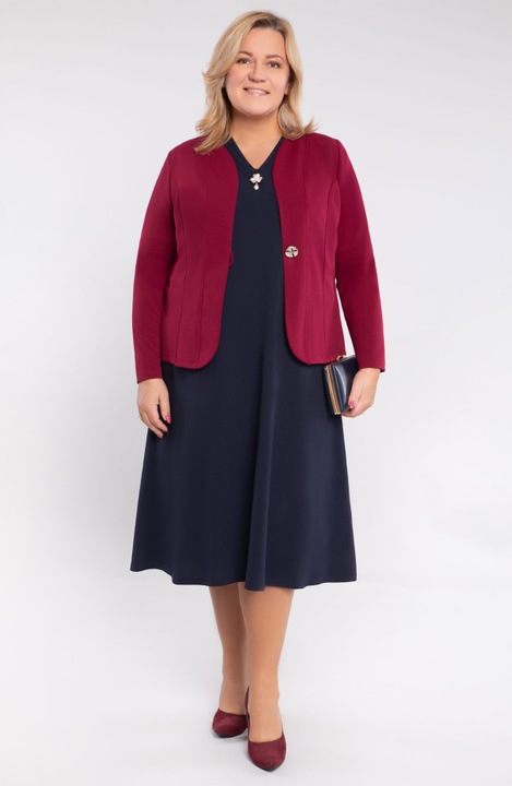 Елегантна тъмносиня рокля, Тъмносин