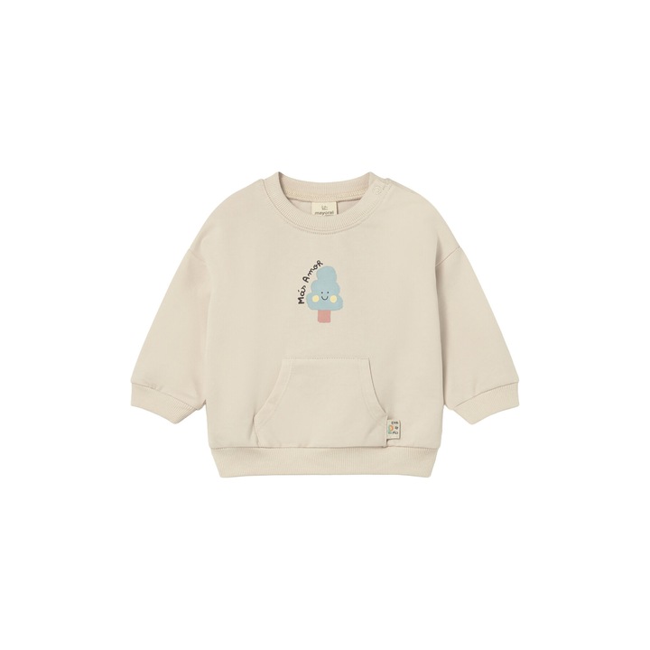 Bluza copii, Mayoral, bumbac, bej, Bej