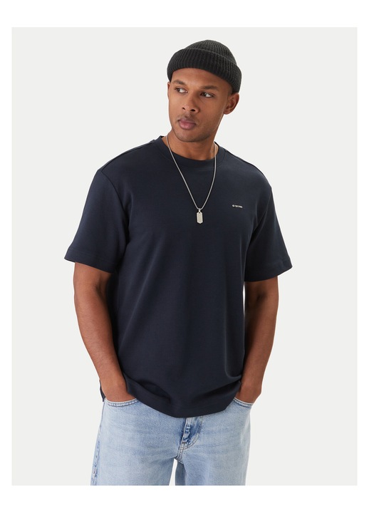 Tricou barbati, G STAR RAW, bumbac organic, bleumarin, XL INTL