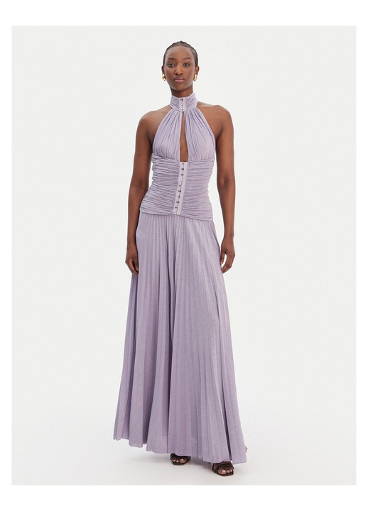 Rochie de seara, Elisabetta Franchi, violet, 63% viscoza