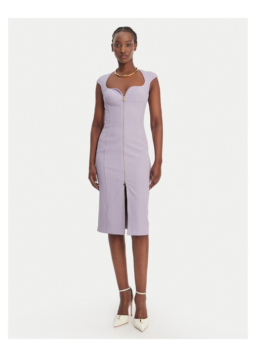 Rochie cocktail Elisabetta Franchi, poliester, Violet