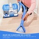 Професионален екстрактор Zenivo H3B Carpet Cleaner COMPACT, 500W, Мощност на засмукване 20kPa, 1 Силиконова четка за фини тъкани, вълна, 4 Четки за дивани, килими, матраци, тапицерия, интериор на автомобили, текстил, бяло синьо