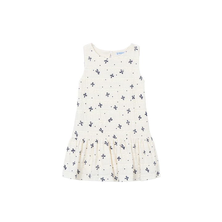 Rochie fete, Mayoral, ecru, poliester, Ecru