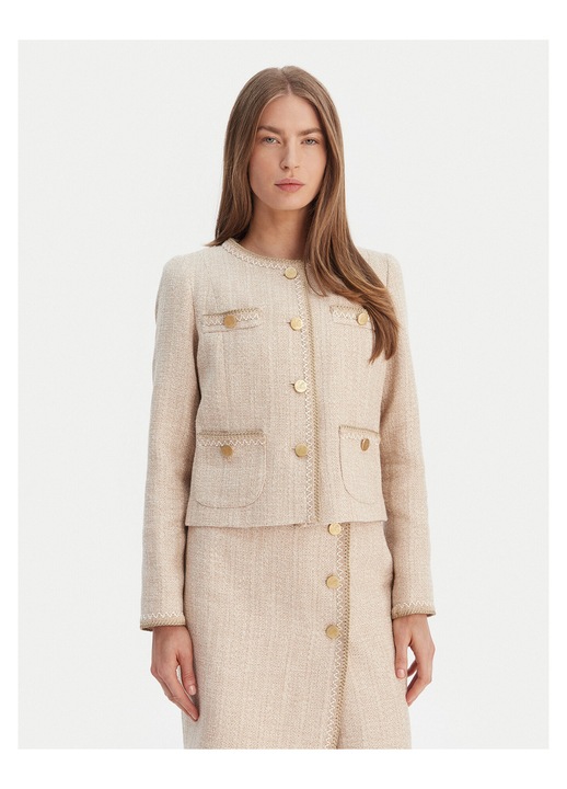 Sacou dama, Luisa Spagnoli, bumbac, in, bej, 46 EU