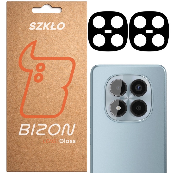 Sticla camera foto Bizon Glass Lens pentru Xiaomi Redmi Note 15 Pro 4G, 2 bucati