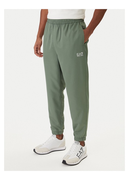 Costum barbati, EA7, poliester, fermoar, verde, XL INTL