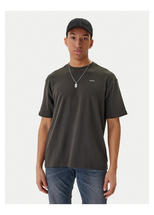 Tricou barbati, G Star Raw, bumbac organic, gri, 2XL INTL