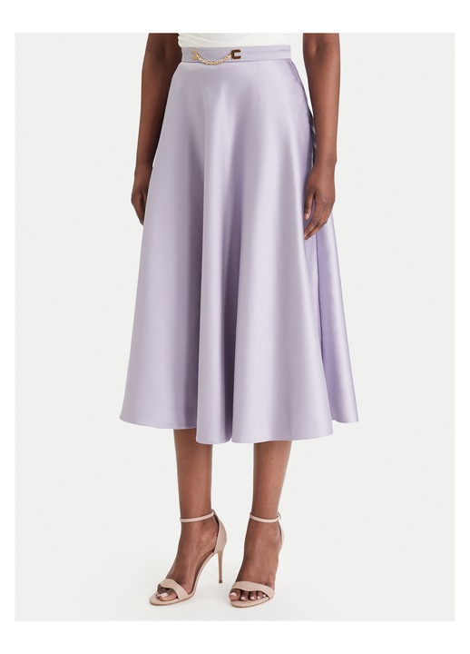 Fusta midi violet Elisabetta Franchi, Violet