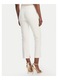 Pantaloni dama, Elisabetta Franchi, slim fit, poliester, alb, 44 EU