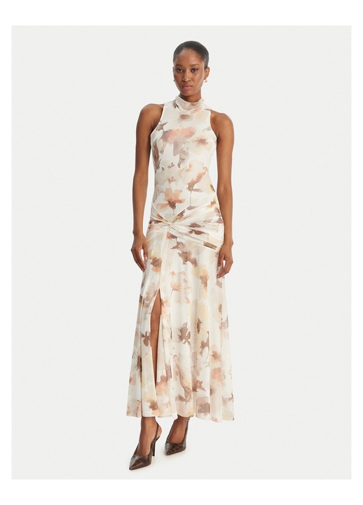 Rochie de seara, BARDOT, poliester, ecru, fermoar, pentru femei