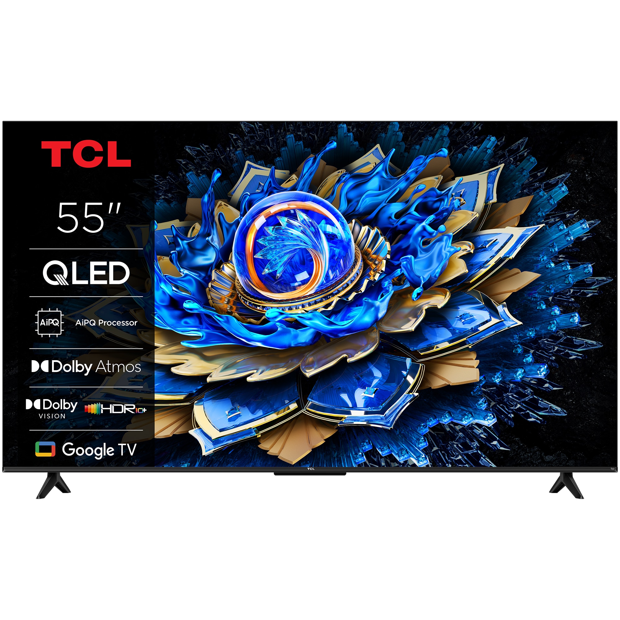 Televizor QLED TCL 139 cm 55" 55T69C, Ultra HD 4K, Smart TV, WiFi, CI+
