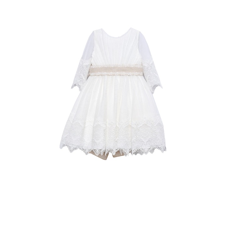 Rochie fete, Abel and Lula, eleganta, poliester, Alb