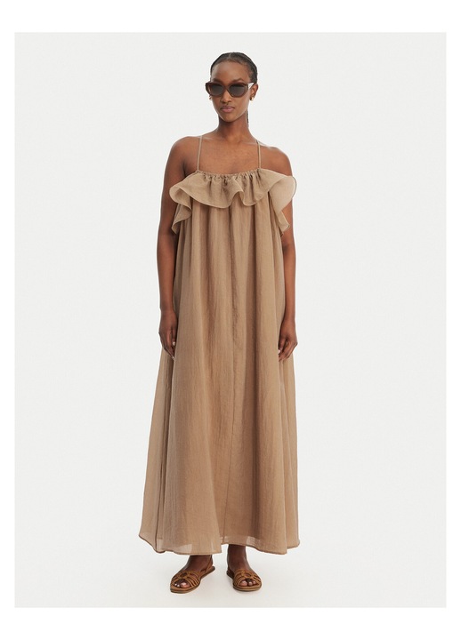 Rochie de vara, Eleh, 61% tencel, 39% nylon, bej