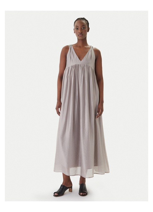 Rochie de vara, Eleh, gri, 71% rayon, 24% nailon, 5% matase