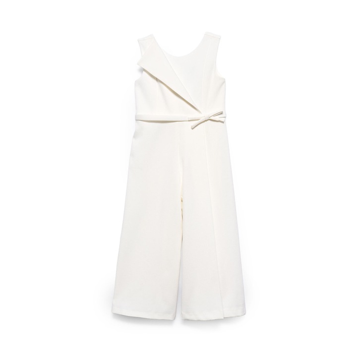 Salopeta Abel and Lula, alb, poliester, Alb