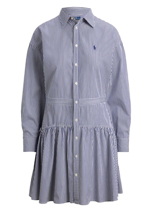 Rochie camasa, Polo Ralph Lauren, bleumarin, bumbac, dungi, 36 EU