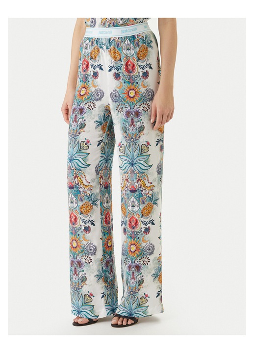 Pantaloni viscoza multicolor, Multicolor