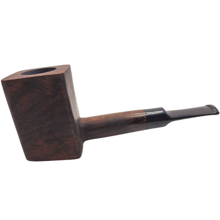 Pipa pentru tutun, IZMAEL, patrata, lemn maro, 13x5cm