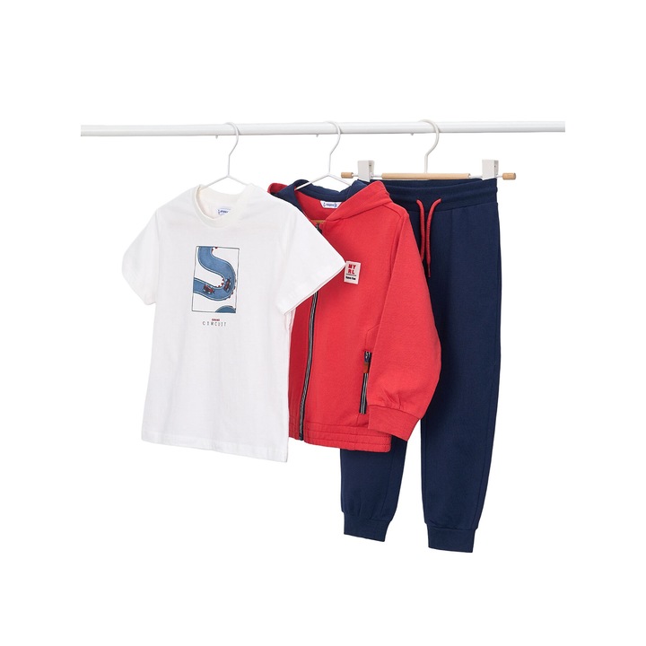 Set sportiv copii, Mayoral, multicolor, bumbac, fermoar, 128 CM