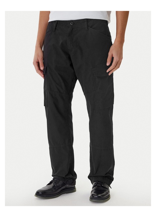 Pantaloni barbati, G STAR RAW, fermoar, negru, 70% bumbac, 30% bumbac reciclat, W35-L32 US