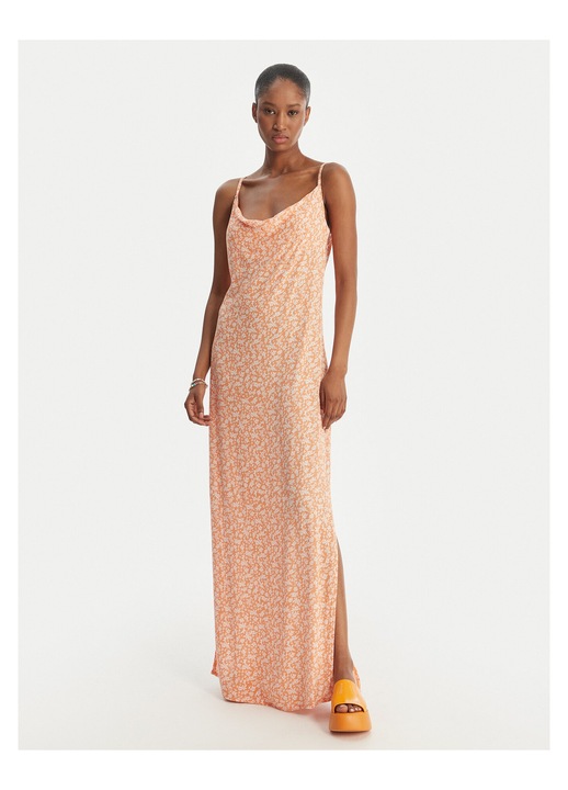 Rochie de vara, Roxy, portocalie, viscoza