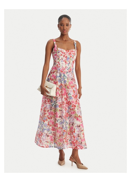 Коктейлна рокля BARDOT, многоцветна, 70% лиосел, Многоцветен, 36