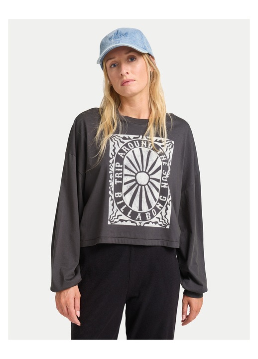 Bluza dama, Billabong, bumbac, gri, S INTL