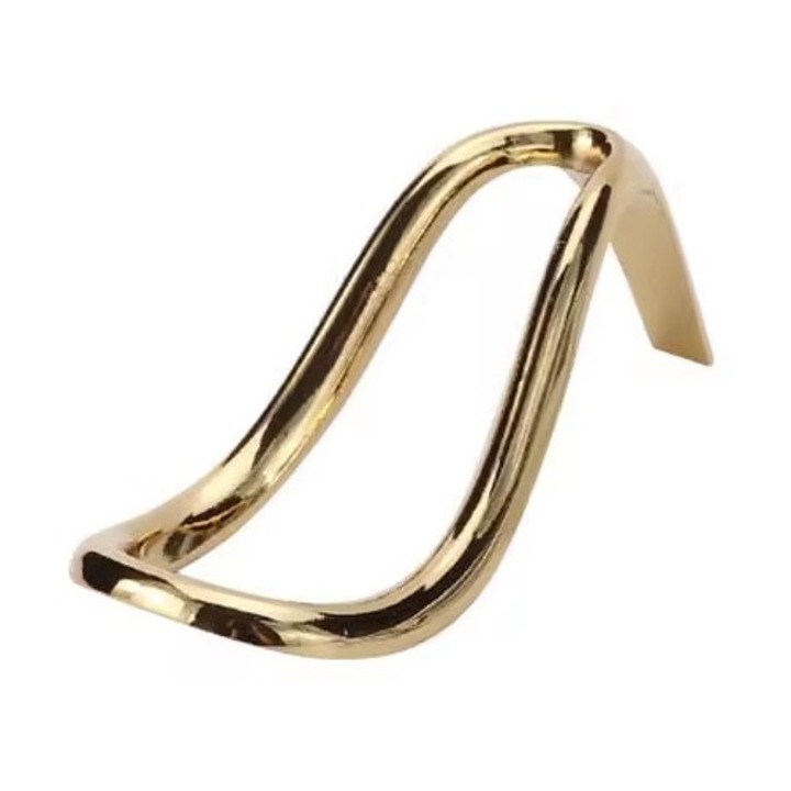 Suport pipa, IZMAEL, FT02397, metalic, auriu, 9x4cm