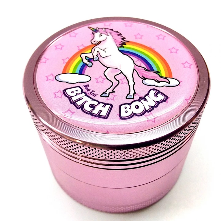 Grinder tutun, Black Leaf, 4 parti Bitch Unicorn, Diametru 50mm